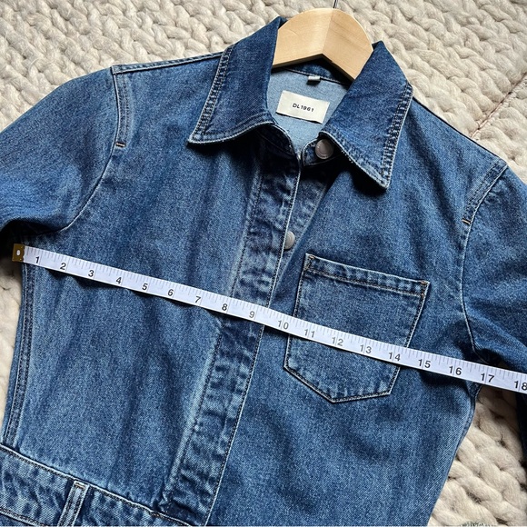 DL 1961 Anisa Long Sleeved Denim Jumpsuit | small - Picture 14 of 16